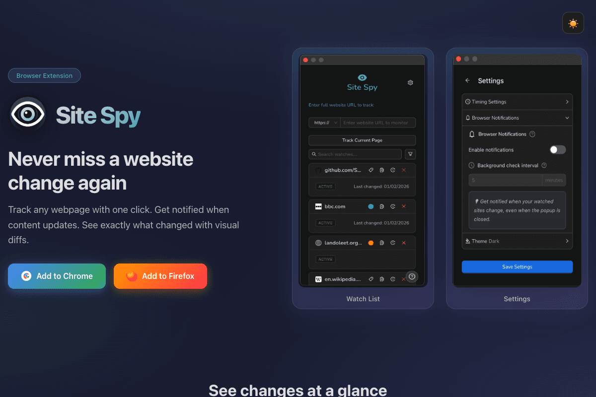 Site Spy project preview