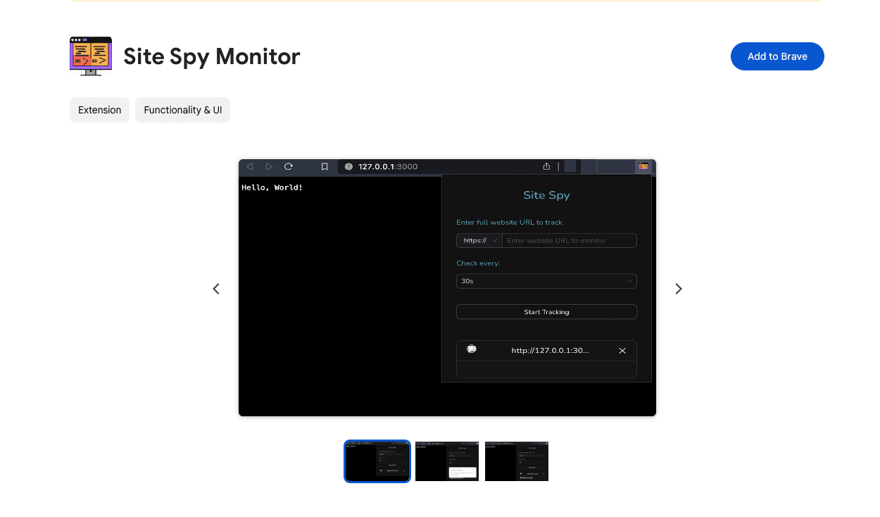 Chrome Extension project preview