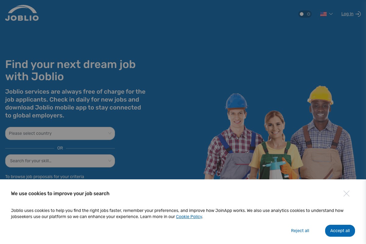 Joblio Platform project preview